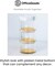 3-Tier Stackable Acrylic Holder- Stylish Desk Organizer and Storage for Office or Home – Transparent Round Design with Gold Metal Base